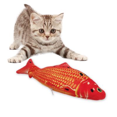 China Factory Stocked Direct Selling Waving Fish Toy Flippity Fish Interactive Cat Toy For Cat for sale