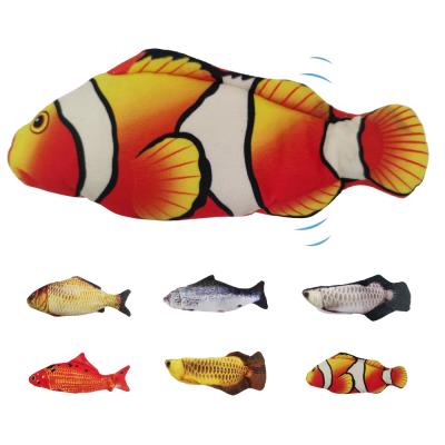 China Viable 7 Days Sample Fish Cat Toy Available Electronic USB Flippity Toy For Cat Dog Pet Play for sale