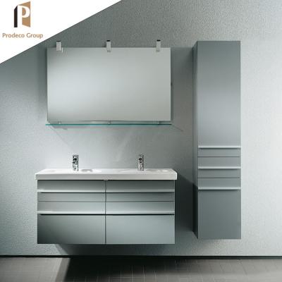 China Modern sliding bathroom mirror cabinet with light for sale