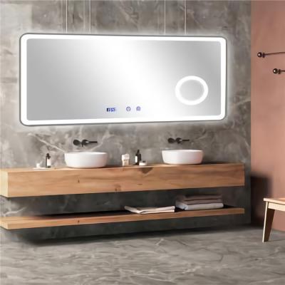 China Modern Bathroom Wall Mounted Vanity Mirror Led Makeup Mirror Smart Mirror With WIFI for sale