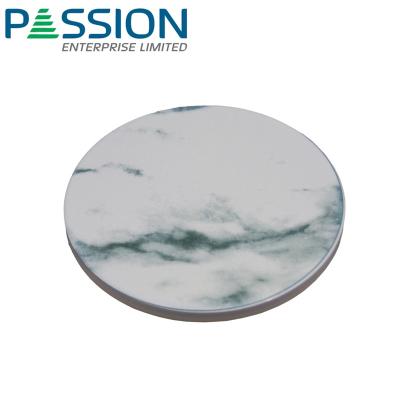 China Customized Marble Pattern Stocked Around Kitchen Tripod Pot Holder Heat Insulation Pot Non-slip Ceramic Hot Pad for sale