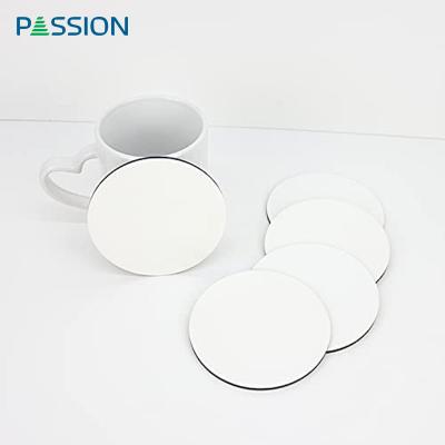 China Sustainable Wholesale Sublimation Custom Round Empty MDF Coasters For Drinks for sale