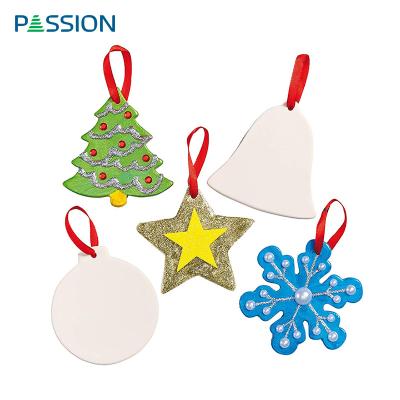 China Viable Christmas crafts for kids to decorate and luxury personalize ceramic ornaments for sale