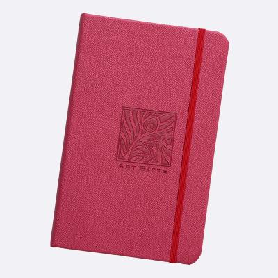 China Wholesale Cute A5 Hardcover School Notebook Emboss Custom OEM Logo Notebook Cheap Custom PU Leather Diary Notebook for sale