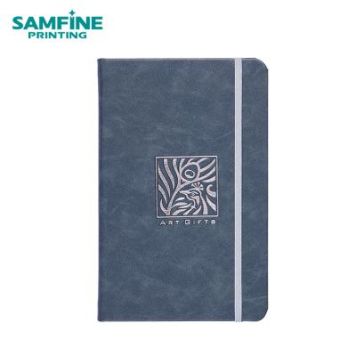 China paper & Cardboard PU leather logo hardcover book business planner journal diary notebook planner custom printing for sale