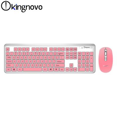 China Ultra Thin 2022 Hot-selling High Profile Smooth Exquisite Gift Desktop USB Keyboard and Mouse Combo Wireless Keyboard and Mouse for sale