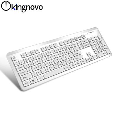 China Combo Keyboard and Mouse Set 2.4GHz Normal Round Chocolate Desktop Ultra Thin Wireless Cute Keyboard with Connection Mouse Laptop Computer for sale