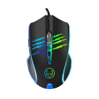 China 2400 DPI Portable Gaming Mouse RGB Gaming RGB Ergonomic Breathing Optical USB Gaming Mouse for Desktop and Laptops for sale