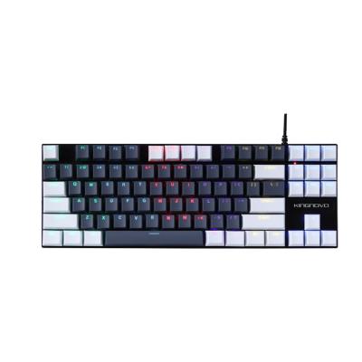 China OEM Factory Price K400 Mini 87 Keys RGB Keyboard Plug and Play Customizable Mixed Color Mixed Color Keyboard OEM Mechanical Keyboard for sale