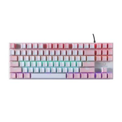 China Plug and Play OEM RGB Wired Usb Cable Mechanical Gaming Keyboard Desktop Mixed Color 104 Key Mechanical Gaming Keyboard for sale