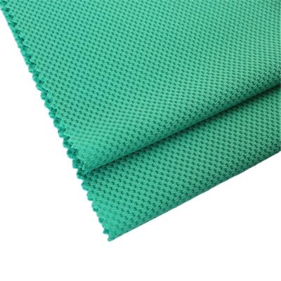 China Stain Resistant Breathable Comfortable Fabric Knitting Jacquard 100% Polyester Mesh Fabric For Activewear for sale