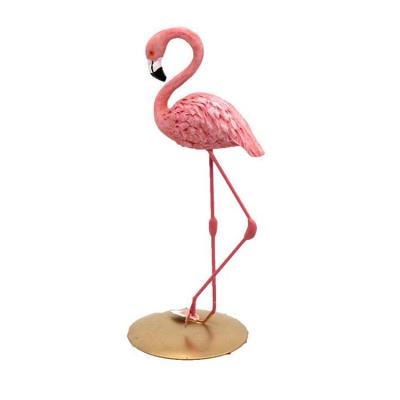 China Europe Customized European Animal Small Resin Flamingo Figurine Home Decor Craft for sale