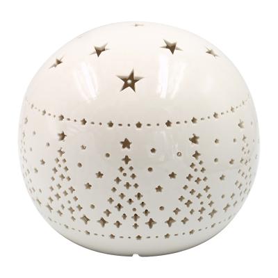 China China Indoor Ball Sphere Starry Night Europe Use10 Inch Ceramic Decoration for sale