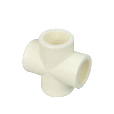 China PPRYANSHAN 4220; 8101 factory wholesale four way connector ppr water pipe fitting for sale