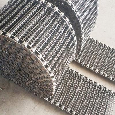 China High Efficiency Heat Resistant Stainless Steel Chips Dryer Conveyor Wire Mesh Running Belt With Chain Link for sale