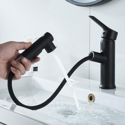 China Brass Single Lever Mixer Taps Matte Black Cheap Basin Basin Faucets Metered Faucets for sale