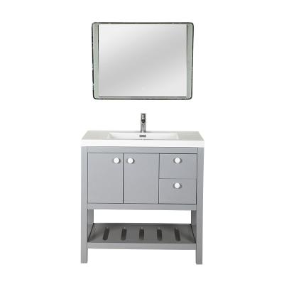 China Modern New Style Modern Furniture Bathroom Double Sink Vanity Cabinet for sale