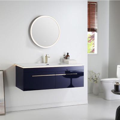 China Modern American Style Bathroom Furniture Bathroom Vanity Wholesale Blue Bathroom Cabinet for sale