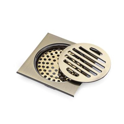 China Modern Bathroom Shower Drain Sink Floor Drain Hidden Grate With Cover for sale