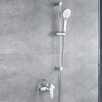 China With Thermostatic Movable Rainfall Faucet Slide Bar Hot And Cold Fitting Temperature Shower for sale