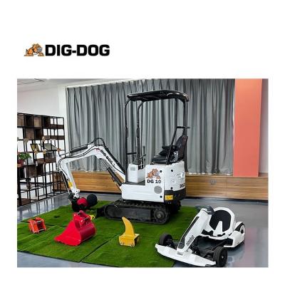 China Hot Selling Mini Machinery Repair Shops Hydraulic Hammer Earth Digger Mini Digger With KERSEN Swing Motor Compact Excavator For Sale for sale