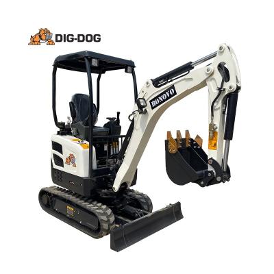 China DIG-DOG FACTORY HOTELS DIG-DOG DG XX 2 TON MINI EXCAVATOR WITH KUBOTA ENGINE for sale