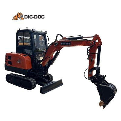 China Home Use DIG-DOG 2.5 TON MINI EXCAVATOR WITH CLOSED CAB GATHERING EPA for sale