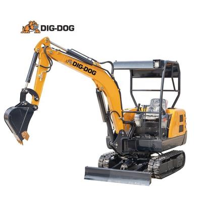 China Cheapest Farms Mini Digger Digging Machine Digger 2.5 Ton Laidong 3 Cylinder Mini Engine Digger For Sale for sale