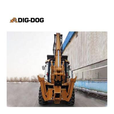 China Building material shops mini wheel loader with backhoeqith attachment light construction sound loader for sale