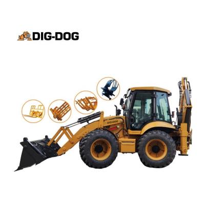 China Building Material Stores Customized Mini Backhoe Loader Excavator Backhoe Loader For Farm Digging Land for sale