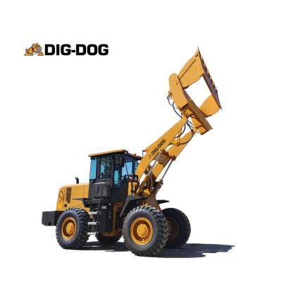 China DIG-DOG Mini Machine Small Loader ZL30 China Mini Wheel Loading Building Material Stores for sale