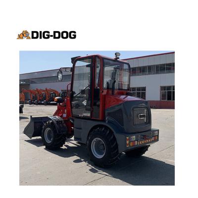 China DIG-DOG Mini Loader Garden Tractor With Front Loader Wheel Loader Building Material Price Stores for sale