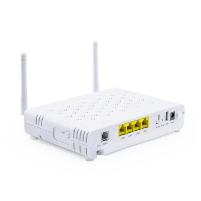 China FTTH FTTB FTTX Network Fiber Optic GPON ONU+POTS+WIFI GPON ONT 4 Ports for sale