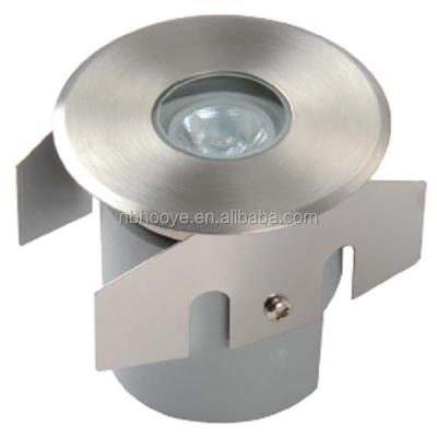 China 12VDC/24VDC 1W/3W Garden Recessed LED Deck Light For Underground LED Step Light Inground Light for sale