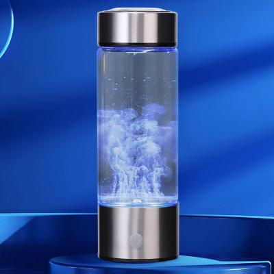 China Alkaline Hydrogen Rich Water Hydrogen Cup Molecular-enriched Water Purifier Bottle Modern Alkaline Glass Water Generator for sale