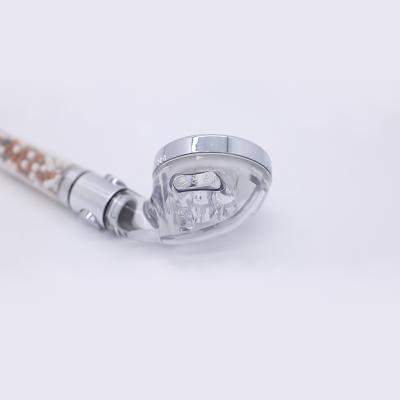 China With Diverter Watersense Shower Head Water Purifying Shower Head Transparent Stone Stream for sale