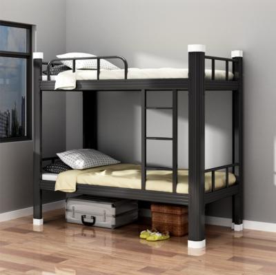 China No Screws Metal Bunk Bed Adult With Locker Under Modern Bed Furniture for sale