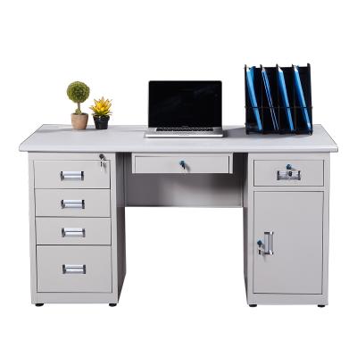 China Convertible Metal Desk With Drawers Work Table Commercial Steel Table Frame for sale