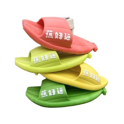 China 2023 new banana trend female summer funny flip-flops Korean version fashion trend step on the shit sense of leisure slippers for sale