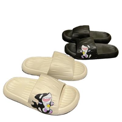 China 2023 new summer 2023 fashion and cartoon slippers cartoon trend female cute soft cute spring shark soft progression on flat home casual feeling shit rocker for sale