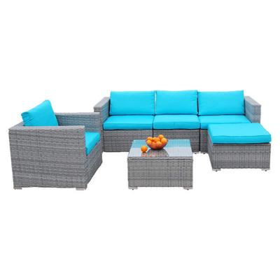 China YASN HYTZ047 Modern Custom Made Garden Furniture Set Cushion Outdoor Modular Lounge Couch Sofa Set for sale