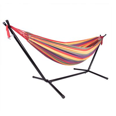 China Outdoor Soft Multi-person Stainless Steel Iron Pipe Standing Hammock With Stand for sale