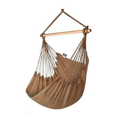 China YASN DY001 Modern Indoor Outdoor Hammock Chair with Macrame Lace Fringe Tassel with Pillow and Pocket for sale