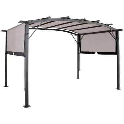 China YASN ZYP021 Polyester Patio Pergola Shade Awning Kit Outdoor Metal Pergola For Retractable Patios for sale