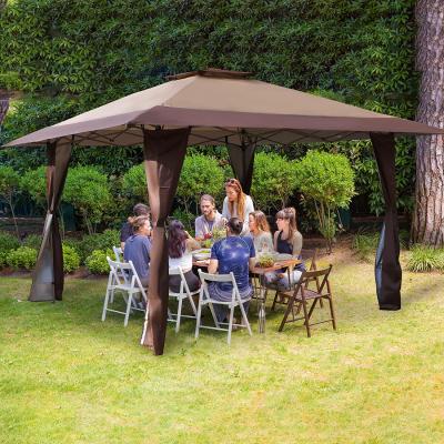 China YASN ZYP001 Backyard Hardtop Comfortable Outdoor Gazebo Patio Pergola Luxury Garden Gazebo for sale