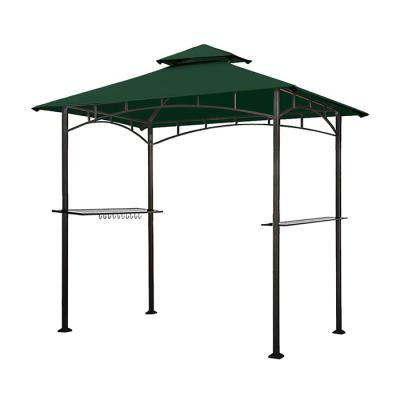 China YASN ZYP003 Cozy Metal Backyard Green Outdoor Gazebo With Patented Vision In Patio for sale