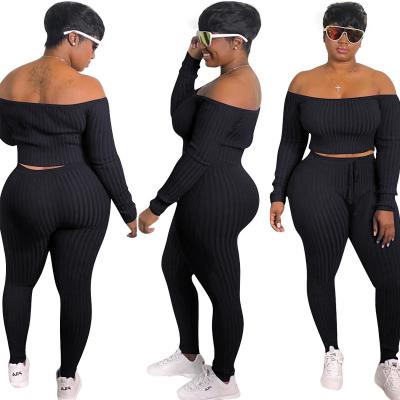 China 2022 Fashion Breathable Spring Spring Two Piece Set Plus Size Women's Sets Clothings For Women for sale