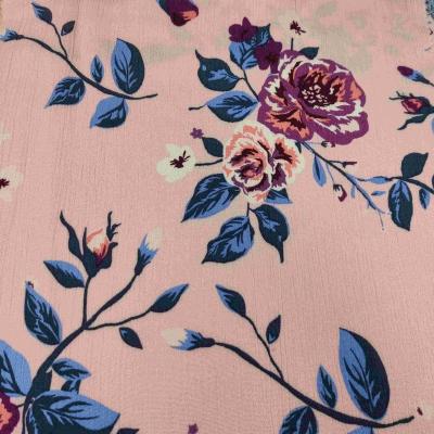 China Anti Static Rayon Printed Fabric 45X45 / 100X80 110GSM 53 54