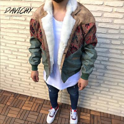 China 2021 Reversible Mens Winter Wear Fashionable Casual Fashionable Designer Motorcycle Fur Jackets Coated For Men for sale