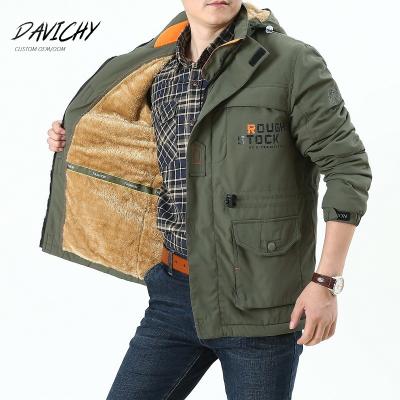 China 2022 Windproof Customs Plus Size Jackets Men Hooded Coats Fleece Large Zipper Casual Outdoor Jacket for sale